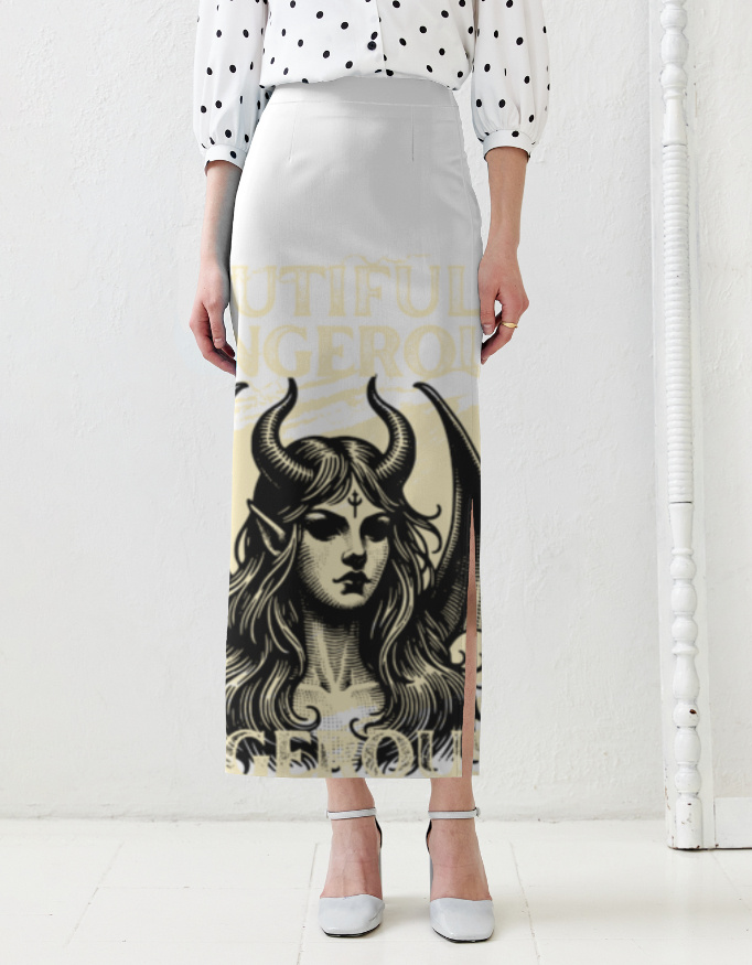 Merchnique Aop Pencil Skirt - Trendy Streetwear Style